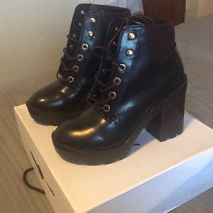 Aldo patent leather boots